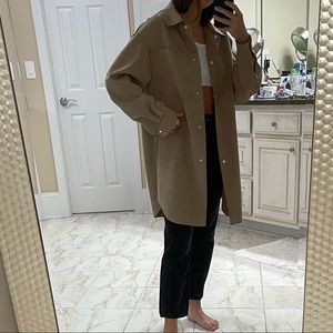 Zara Suede Oversized Shacket
